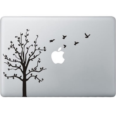 Baum mit Vögel MacBook Aufkleber